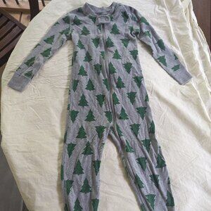 Hanna Andersson Zip Sleeper Christmas Trees (Tannenbaum), Size 3T (90cm)